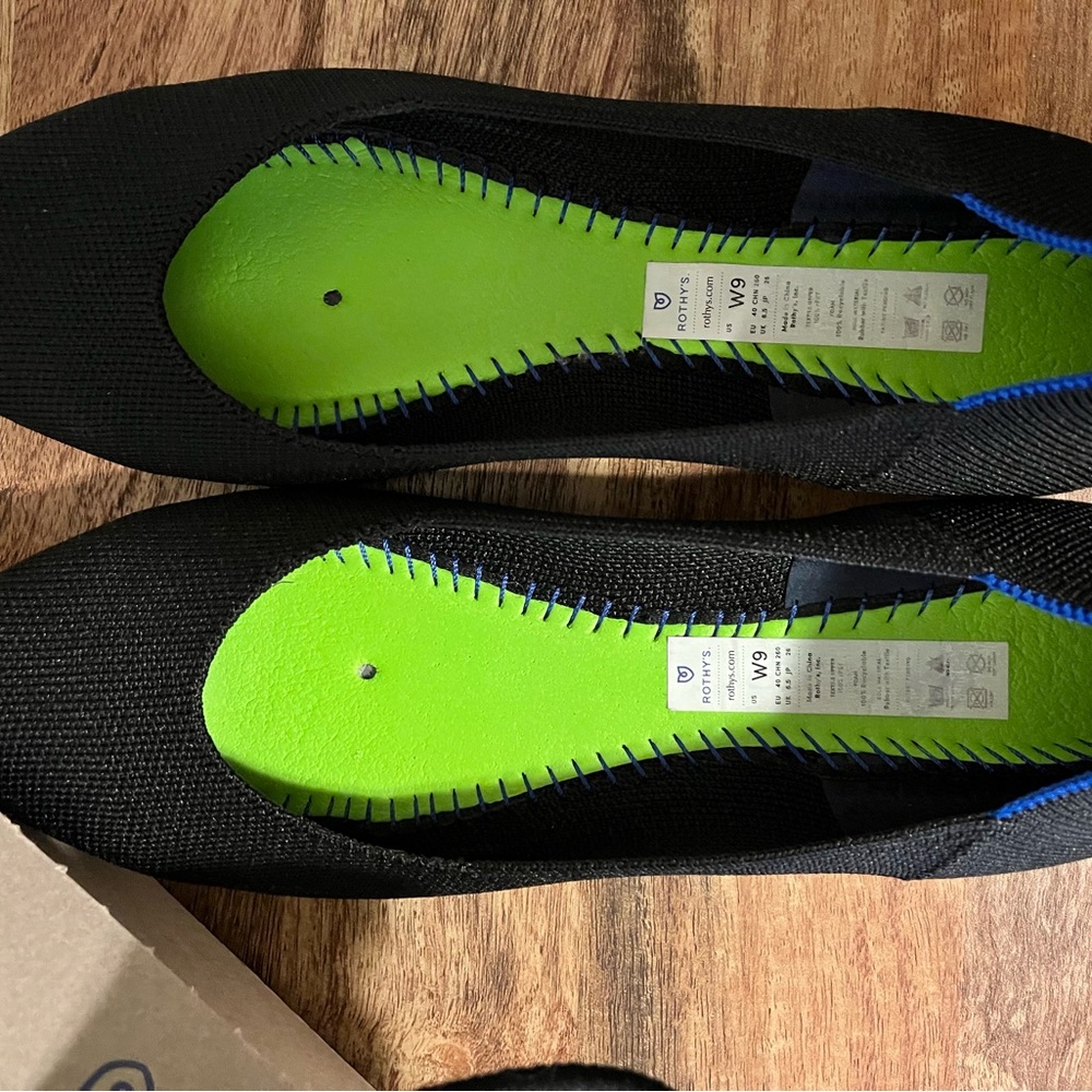 Rothys The Square Flat - Black - Picture 11 of 14